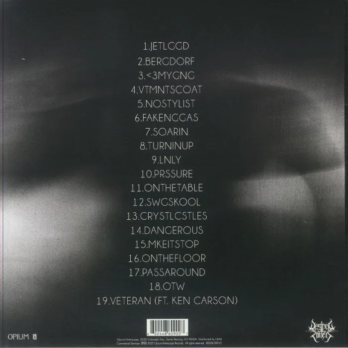Back cover — DESTROY LONELY — No Stylist