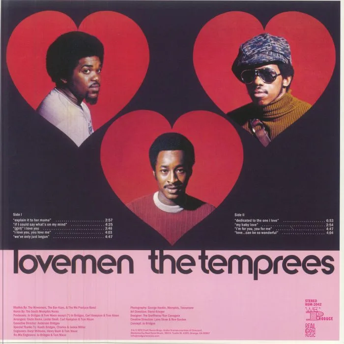 Обратная сторона обложки — The TEMPREES — Lovemen (reissue)