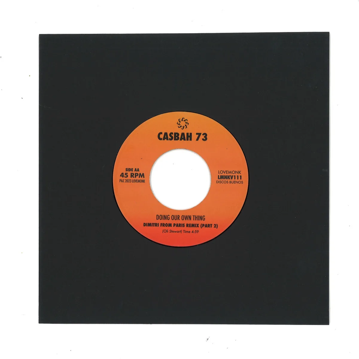Back cover — Casbah 73/Dimitri From Paris — Doing Our Own Thing