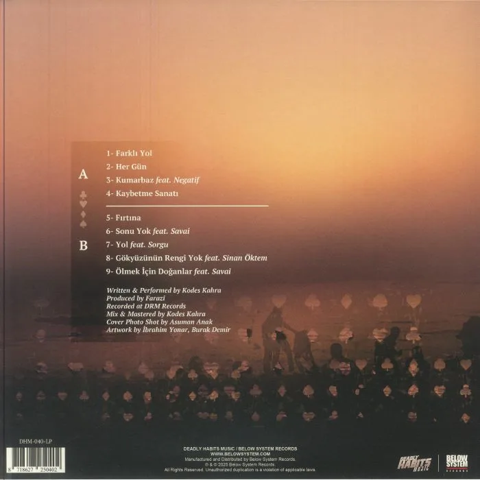 Back cover — KODES KAHRA / FARAZI — Olmek Icin Doganlar