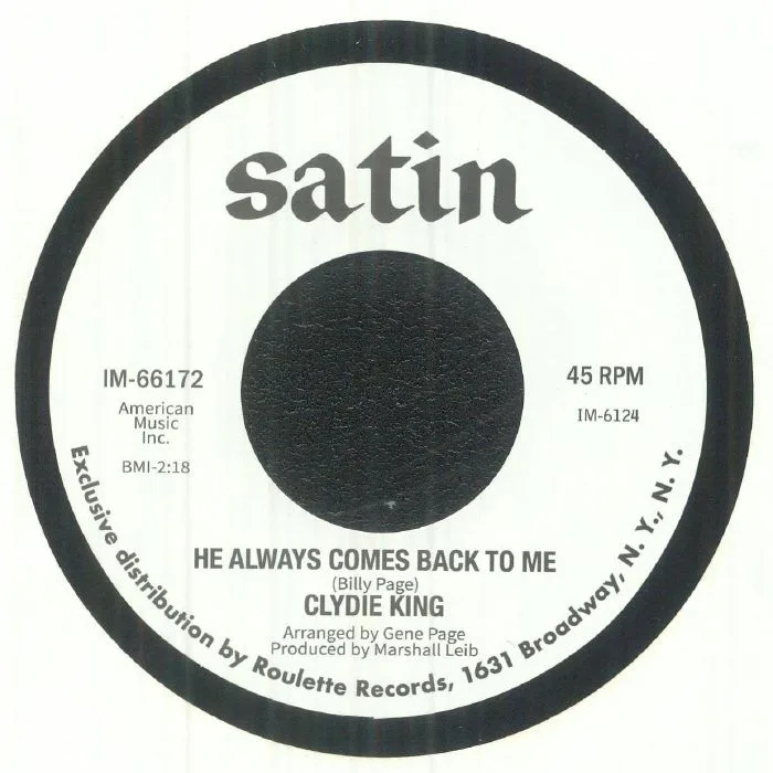 Front cover — Clydie KING / ANNABELLE FOX — He Always Comes Back To Me (reissue)