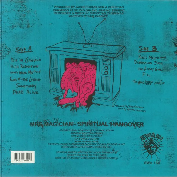 Back cover — MRS MAGICIAN — Spiritual Hangover