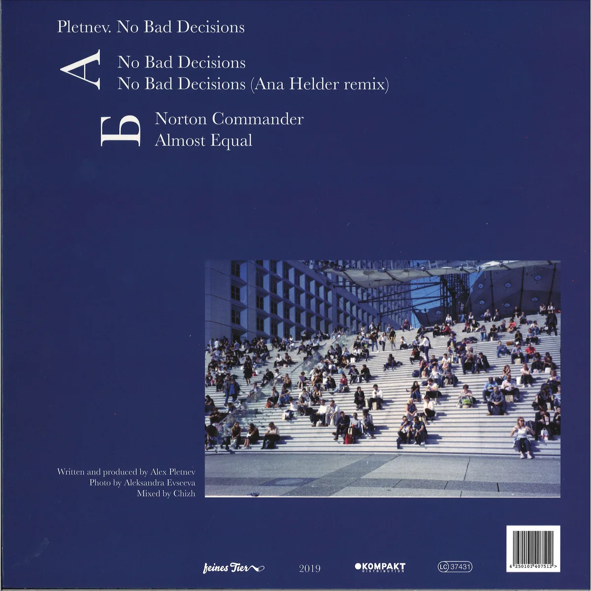 Back cover — Pletnev — No Bad Decisions