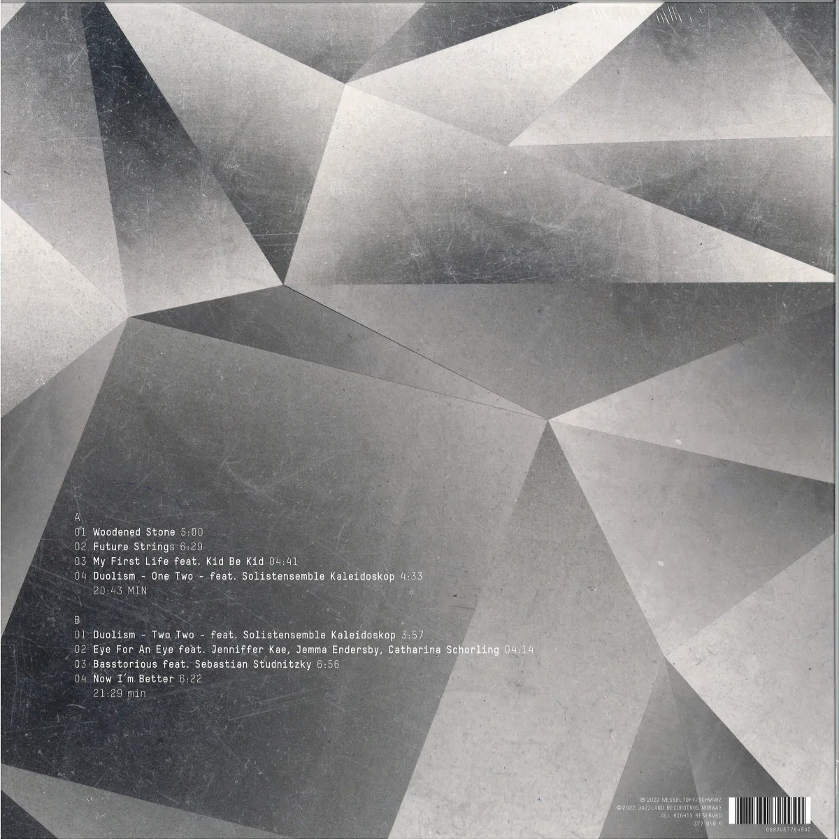 Обратная сторона обложки — Bugge Wesseltoft/Henrik Schwarz — DuoII LP