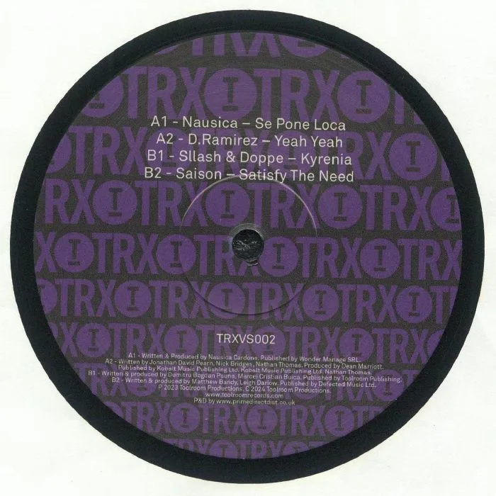 Front cover — NAUSICA / D RAMIREZ / SLLASH & DOPPE / SAISON — Toolroom Trax Sampler Vol 2
