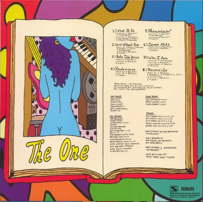 Back cover — Will SESSIONS / AMP FIDDLER feat DAMES BROWN — The One
