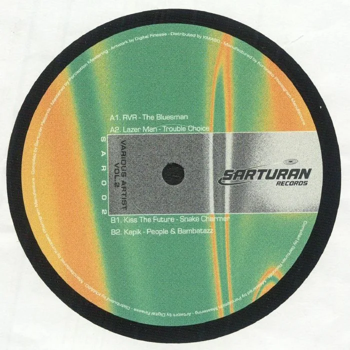 Лицевая сторона обложки — RVR / LAZER MAN / KISS THE FUTURE / KAPIK — Sarturan Vol 2