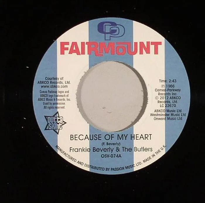 Front cover — Frankie BEVERLY / THE BUTLERS — Because Of My Heart