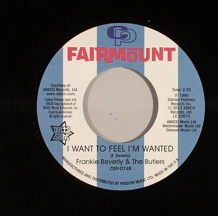 Back cover — Frankie BEVERLY / THE BUTLERS — Because Of My Heart