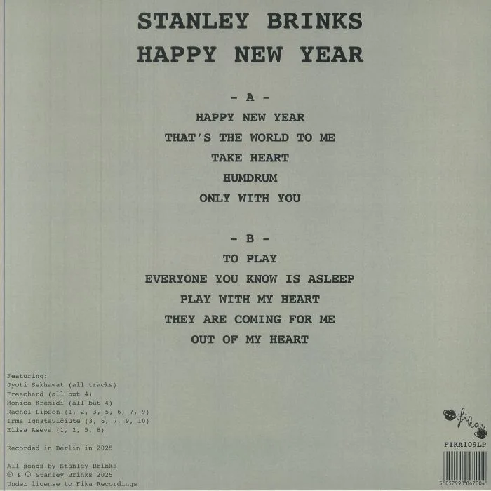Обратная сторона обложки — Stanley BRINKS — Happy New Year