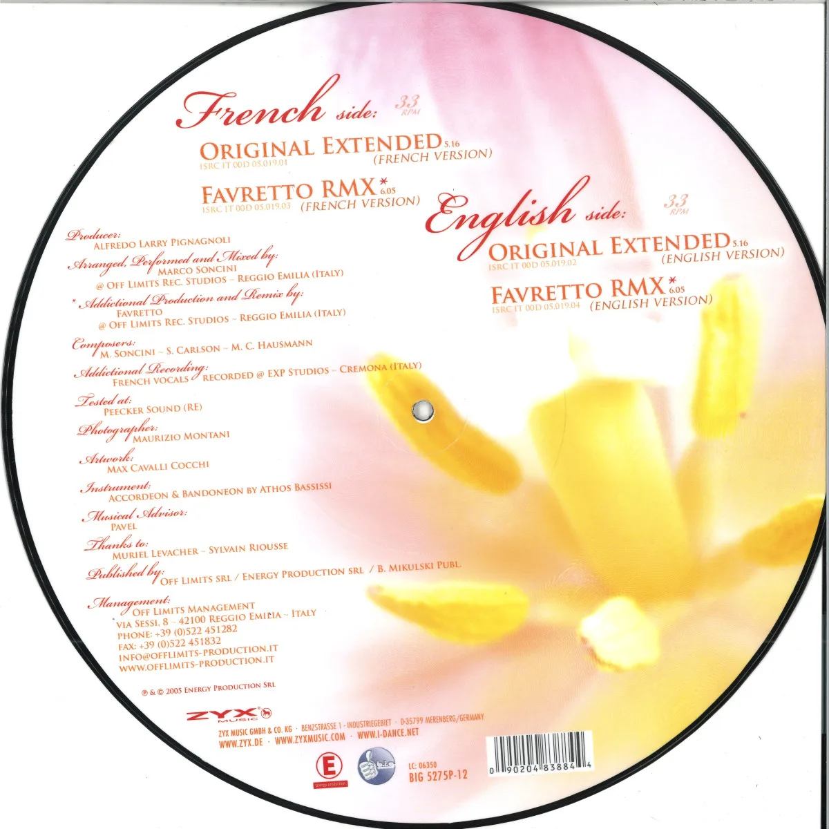 Back cover — In-Grid — Mama Mia
