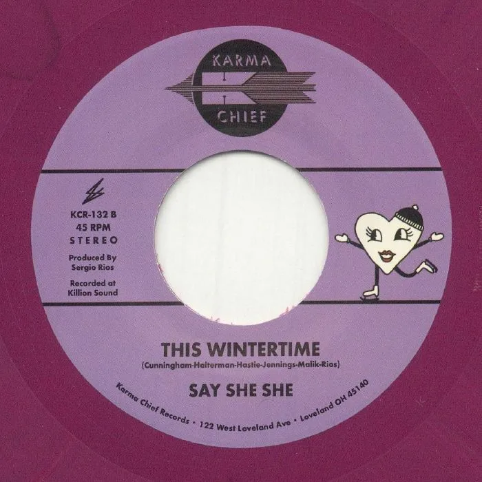 Обратная сторона обложки — SAY SHE SHE — Purple Snowflakes