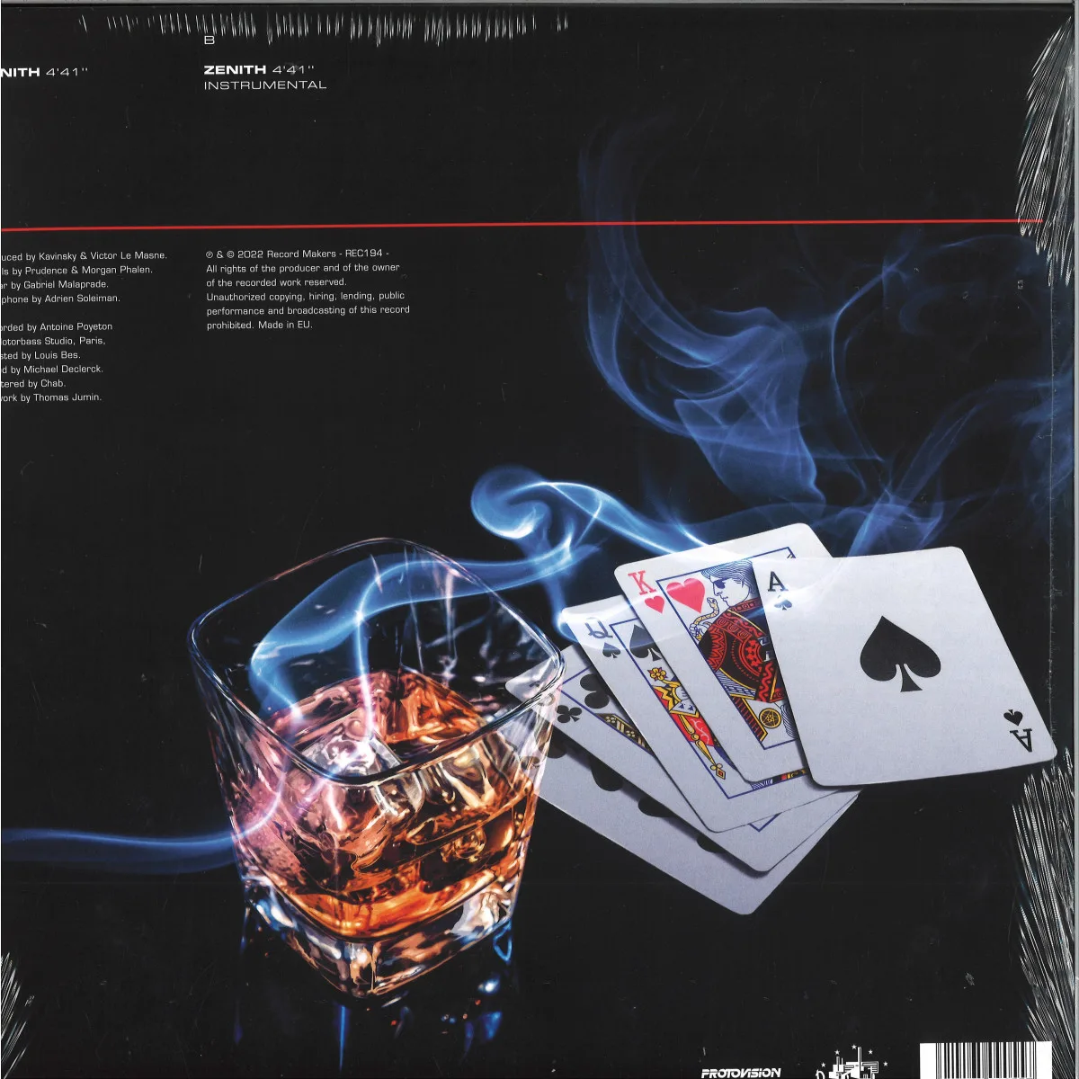 Back cover — Kavinsky — ZENITH EP