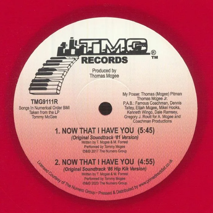 Лицевая сторона обложки — Tommy McGEE — Now That I Have You (reissue)