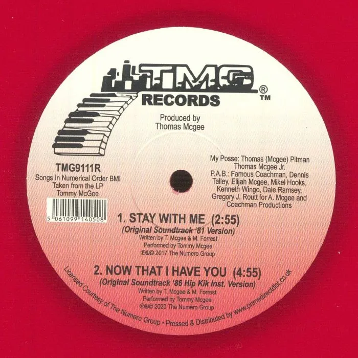 Обратная сторона обложки — Tommy McGEE — Now That I Have You (reissue)