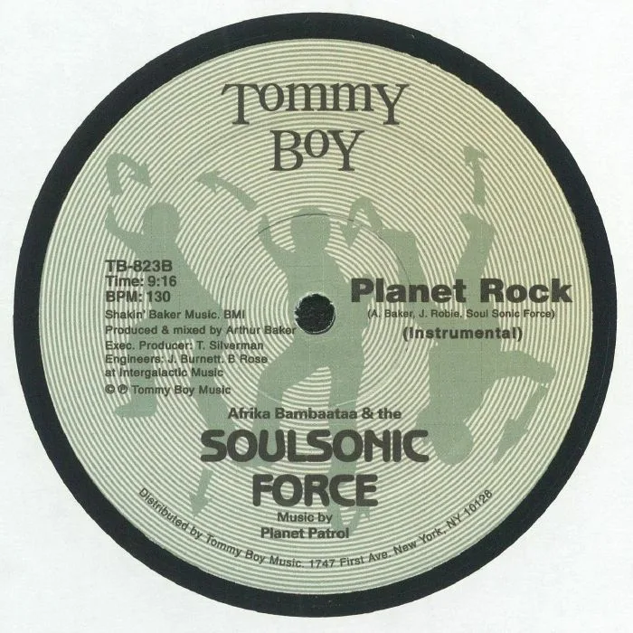 Обратная сторона обложки — AFRIKA BAMBAATAA & SOULSONIC FORCE — Planet Rock