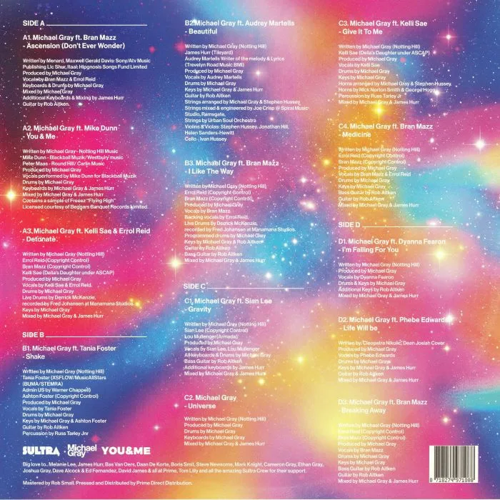 Обратная сторона обложки — Michael Gray — You & Me LP 2x12"