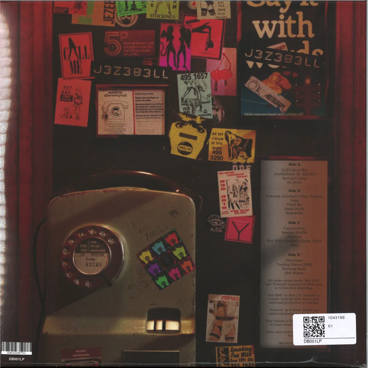 Back cover — Jezebell — Jezebellearic Beats Volume 1 (2x12")