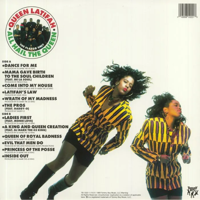 Back cover — QUEEN LATIFAH — All Hail The Queen (reissue)
