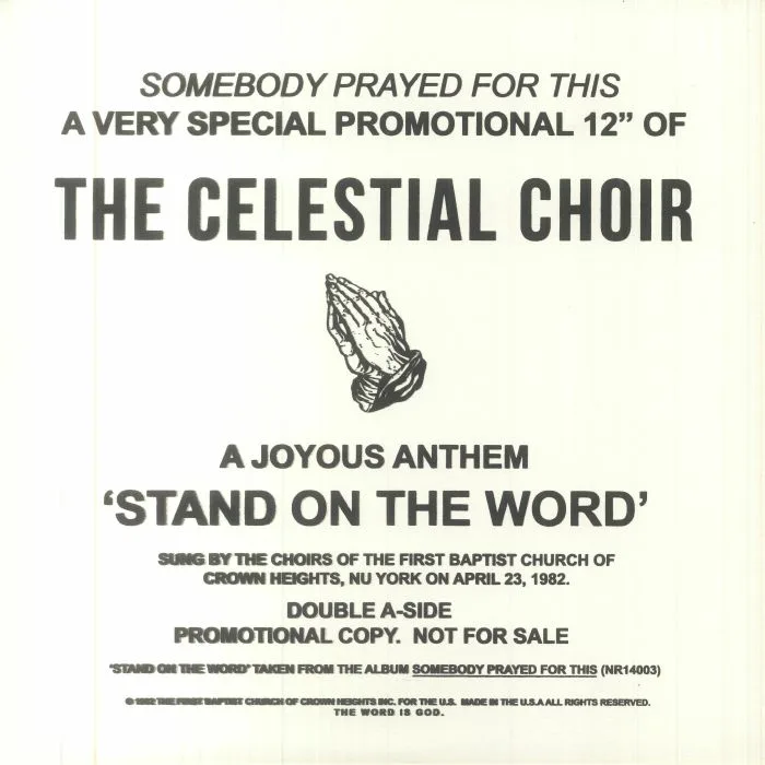 Front cover — CELESTIAL CHOIR — Stand On The World