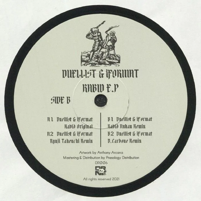Обратная сторона обложки — Duellist&Iformat — Rabid EP