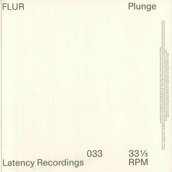 Обратная сторона обложки — FLUR — Plunge