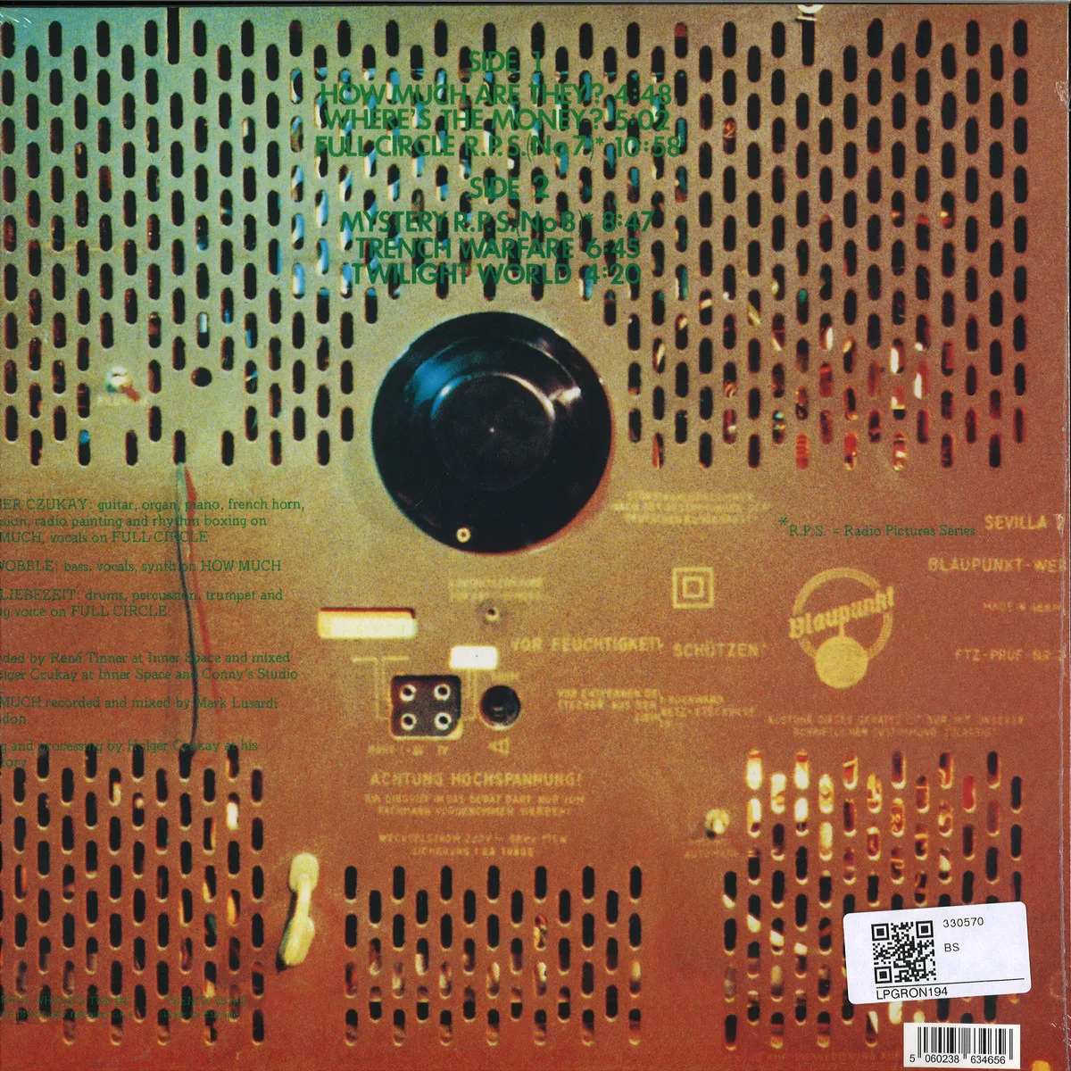 Back cover — Holger Czukay,Jah Wobble,Jaki Liebezeit — Full Circle