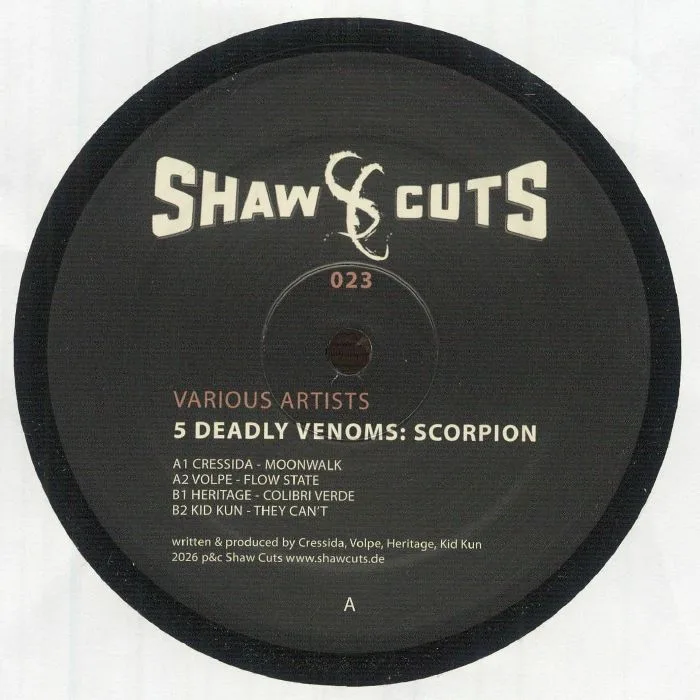 Front cover — CRESSIDA / VOLPE / HERITAGE / KID KUN — 5 Deadly Venoms: Scorpion