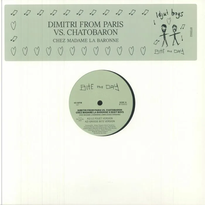 Лицевая сторона обложки — DIMITRI FROM PARIS vs CHATOBARON — Chez Madame La Baronne (Unreleased Versions)