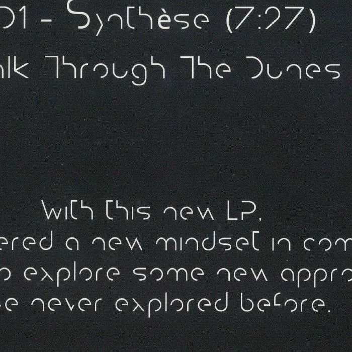 Back cover — Morgan TOMAS — Synthese