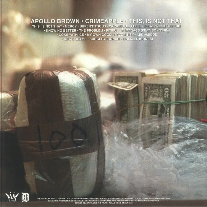 Back cover — Apollo BROWN / CRIMEAPPLE — This Is Not That (Dirty Money Edition)