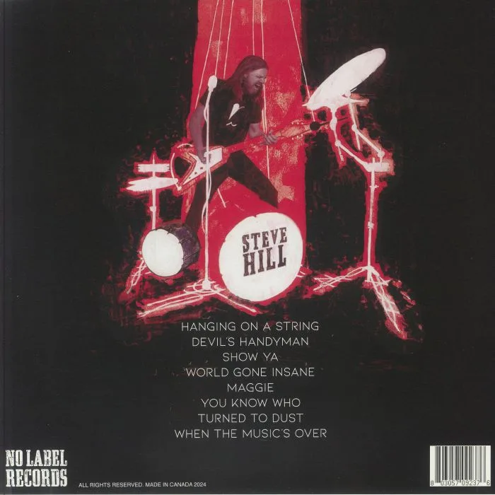 Back cover — Steve HILL — Hanging On A String