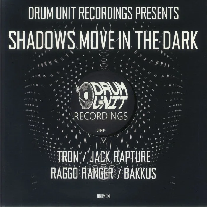 Лицевая сторона обложки — TRON / JACK RAPTURE / RAGGO RANGER / BAKKUS — Shadows Move In The Dark