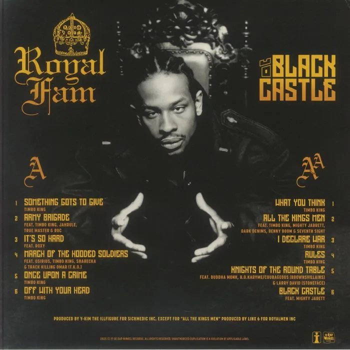Обратная сторона обложки — ROYAL FAM — Black Castle (reissue)