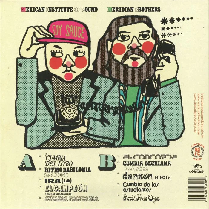 Back cover — MERIDAN BROTHERS / MEXICAN INSTITUTE OF SOUND — Ruido Tovar