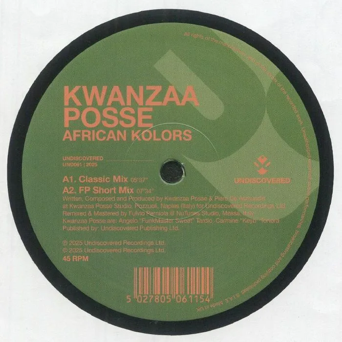 Front cover — KWANZAA POSSE — African Kolors