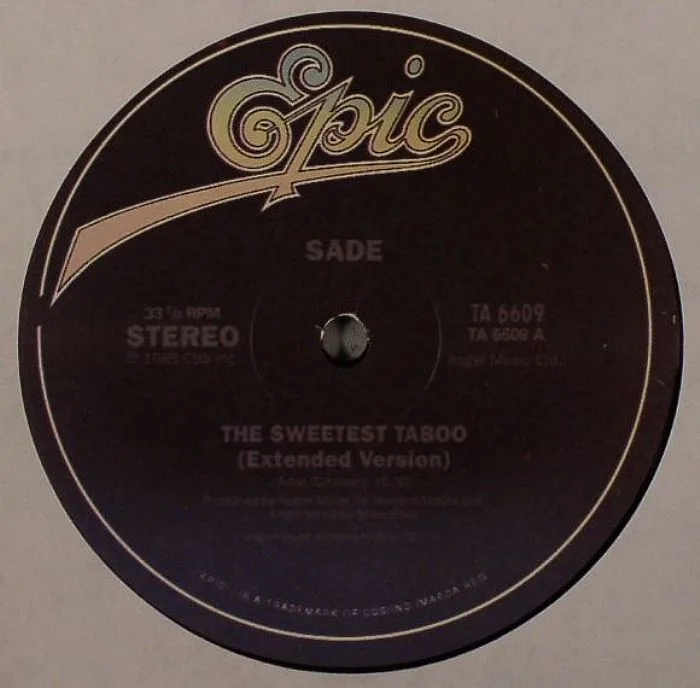 Front cover — SADE — The Sweetest Taboo