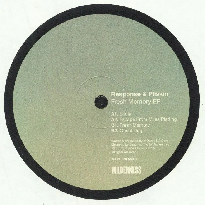 Front cover — RESPONSE / PLISKIN — Fresh Memory EP