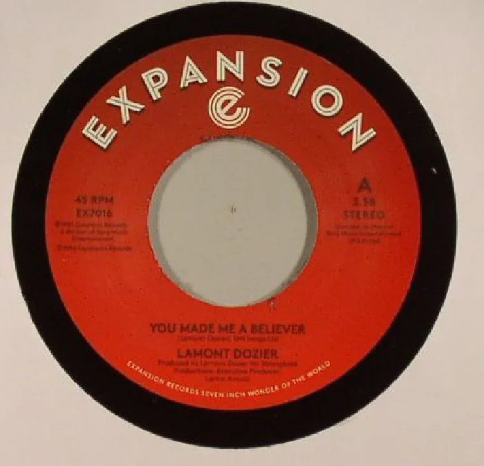 Лицевая сторона обложки — Lamont DOZIER — You Made Me A Believer