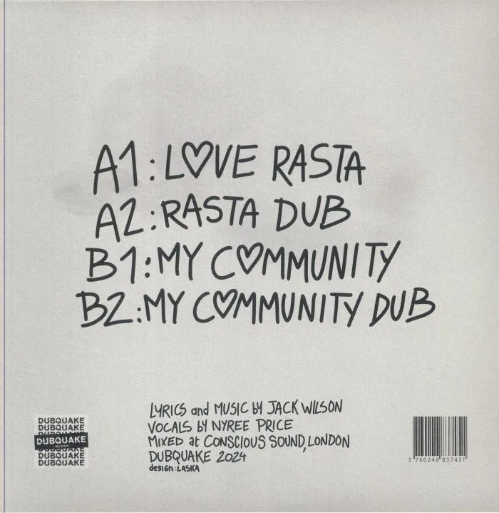 Обратная сторона обложки — Jack WILSON — Love Rasta