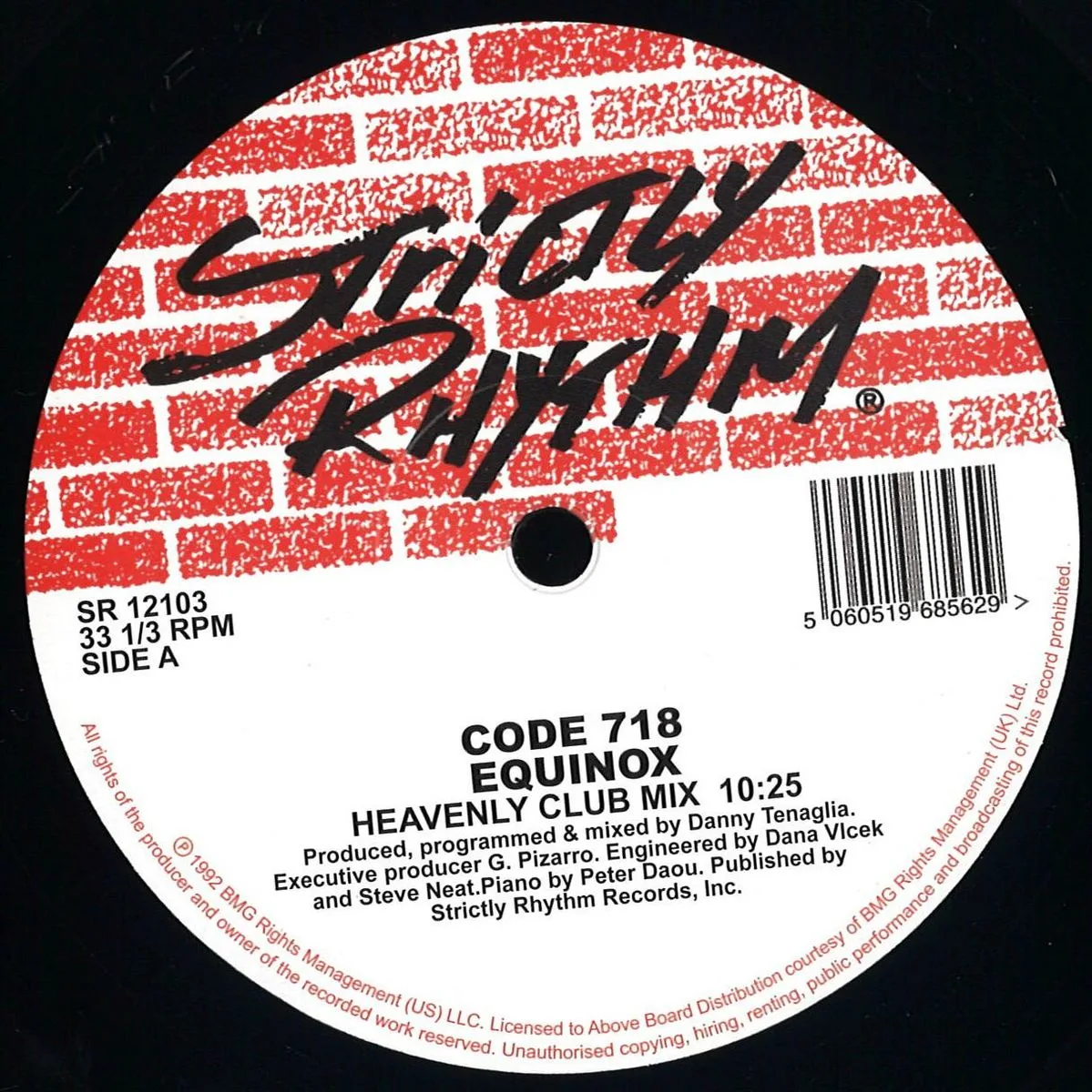 Лицевая сторона обложки — Code 718 ( Danny Tenaglia) — Equinox