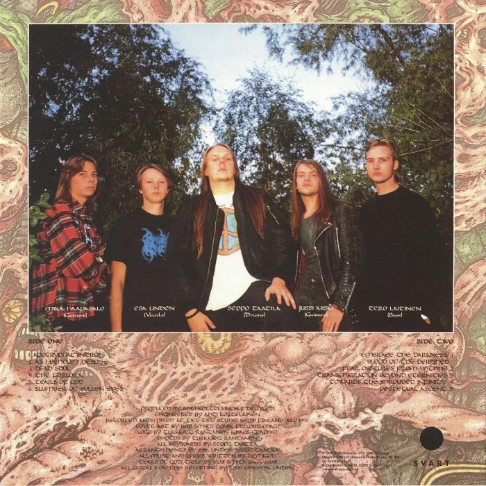 Обратная сторона обложки — DEMIGOD — Slumber Of Sullen Eyes (reissue)