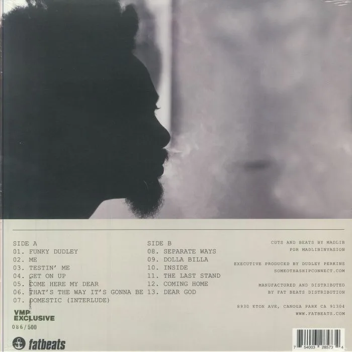 Back cover — Dudley PERKINS / MADLIB — Expressions (2012 AU) (reissue)