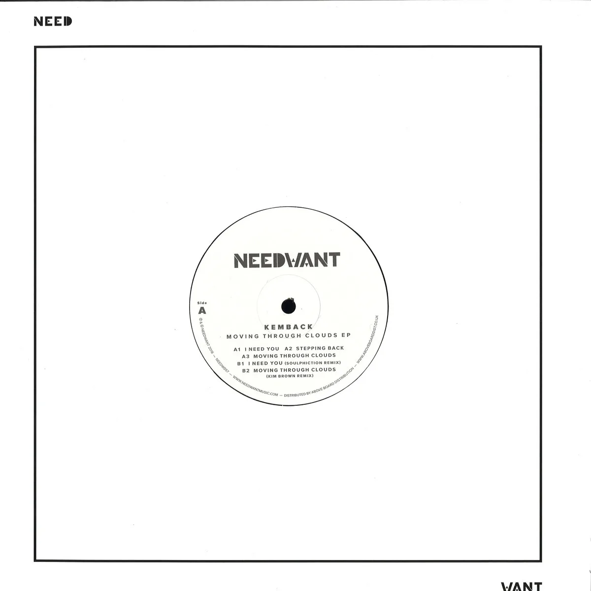 Kemback — Moving Through Clouds EP (inc. Soulphiction / Kim Brown Remixes)