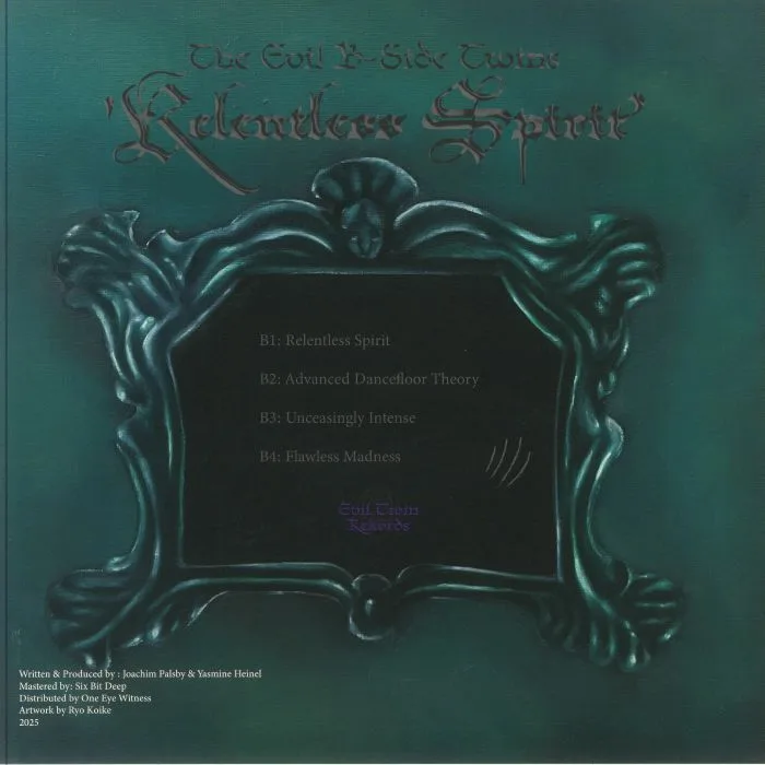 Back cover — The EVIL B SIDE TWINS — Relentless Spirit
