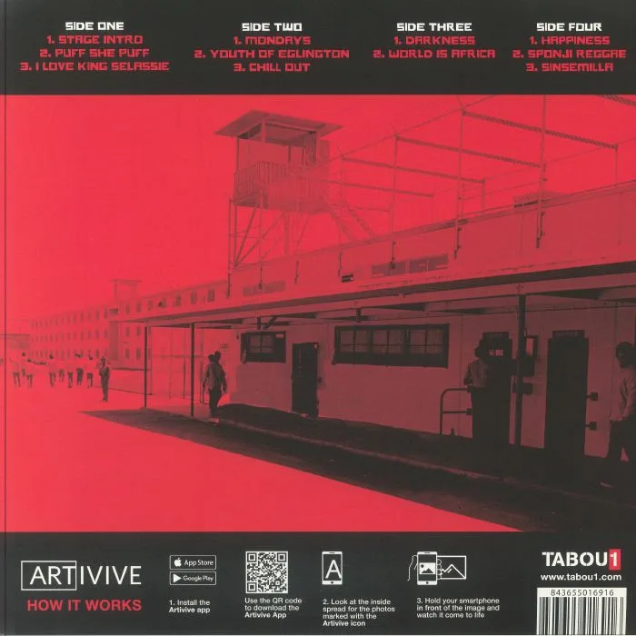 Back cover — BLACK UHURU — Live At Soledad Prison 1982