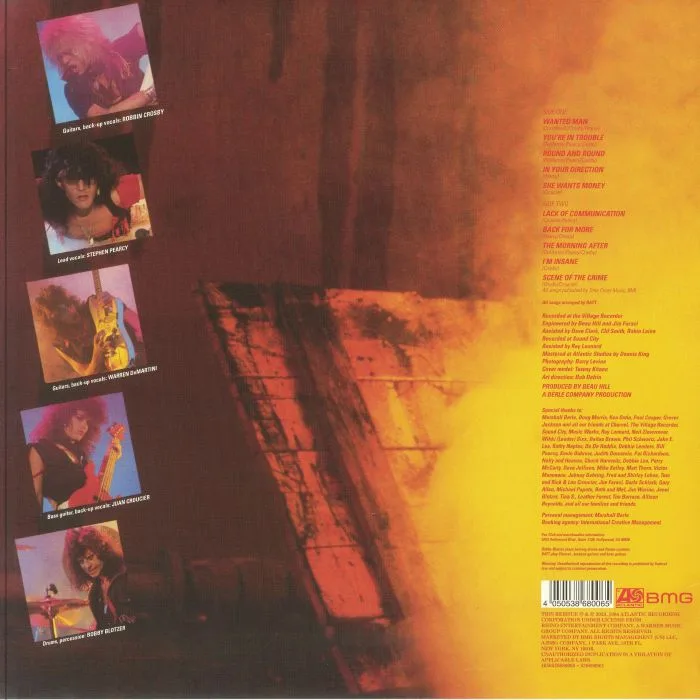 Back cover — RATT — Out Of The Cellar (40th Anniversary Edition)