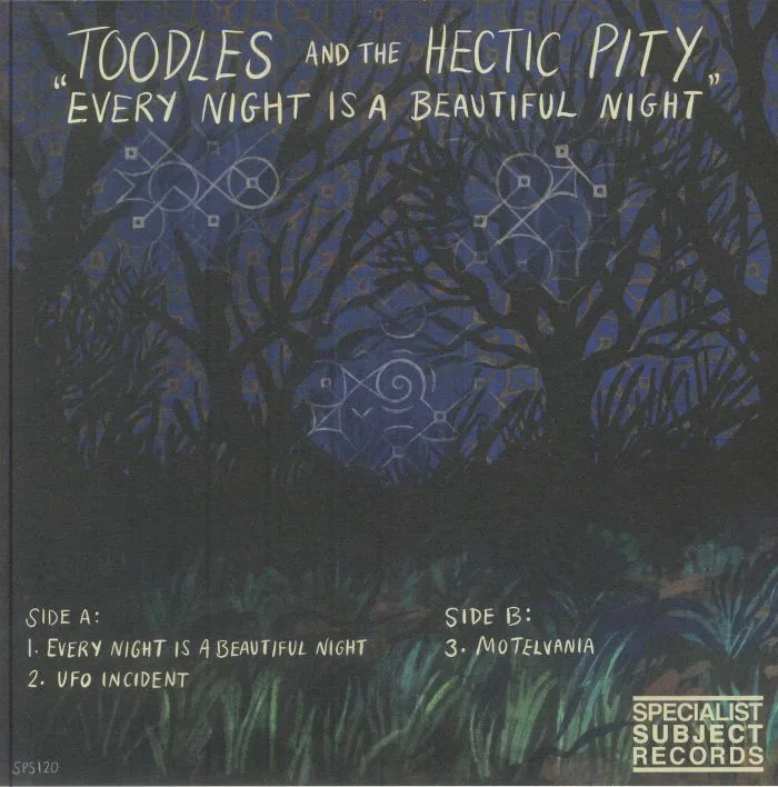 Обратная сторона обложки — TOODLES & THE HECTIC PITY — Every Night Is A Beautiful Night