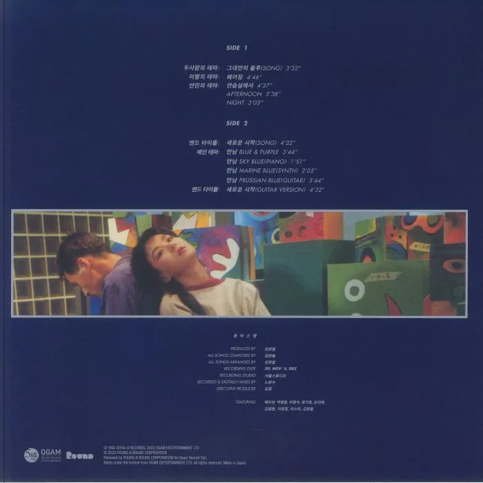 Обратная сторона обложки — Hyun Chul KIM — The Blue In You (Soundtrack) (remastered)