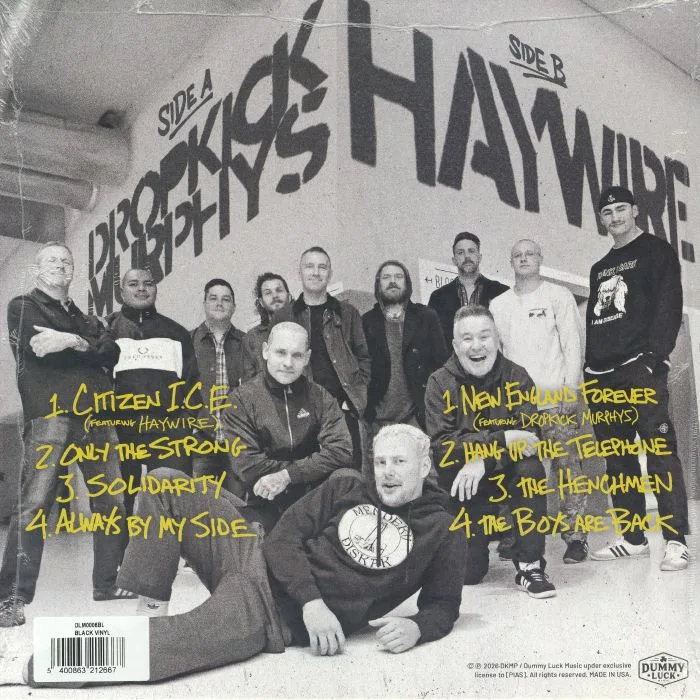 Back cover — DROPKICK MURPHYS / HAYWIRE — New England Forever